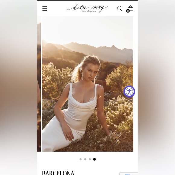 KATIE MAY wedding dress size M. Worn only once. EXCELLENT CONDITION. - Picture 3 of 11